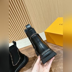 #Louis Vuitton Старый узор, толстая подошва, короткие ботинки, че
