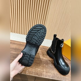 #Louis Vuitton Старый узор, толстая подошва, короткие ботинки, че