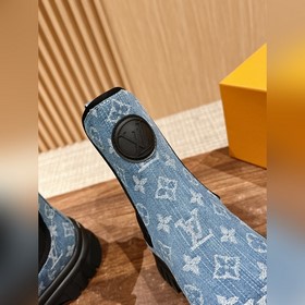 #Louis Vuitton Старый узор, толстая подошва, короткие ботинки, че