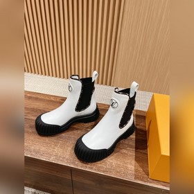 #Louis Vuitton Старый узор, толстая подошва, короткие ботинки, че