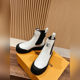 #Louis Vuitton Старый узор, толстая подошва, короткие ботинки, че