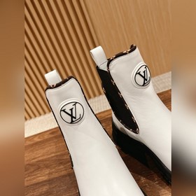 #Louis Vuitton Старый узор, толстая подошва, короткие ботинки, че