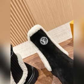 #Louis Vuitton шерстяные ботинки на толстой подошве, челси, на пл