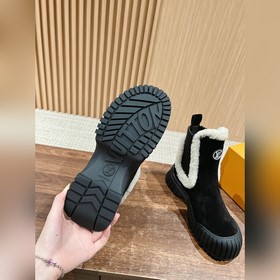 #Louis Vuitton шерстяные ботинки на толстой подошве, челси, на пл