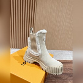 #Louis Vuitton шерстяные ботинки на толстой подошве, челси, на пл