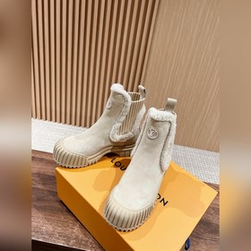 #Louis Vuitton шерстяные ботинки на толстой подошве, челси, на пл