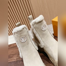 #Louis Vuitton шерстяные ботинки на толстой подошве, челси, на пл