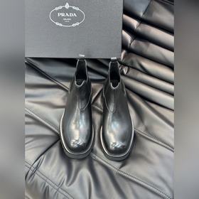 Высококачественные мужские высокие ботинки Prada с классическим к