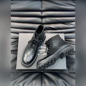 Высококачественные мужские высокие ботинки Prada с классическим к