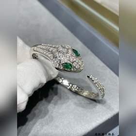 Айкин 2140290 Bulgari высококачественное зеленое кольцо с бриллиа