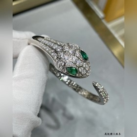 Айкин 2140290 Bulgari высококачественное зеленое кольцо с бриллиа