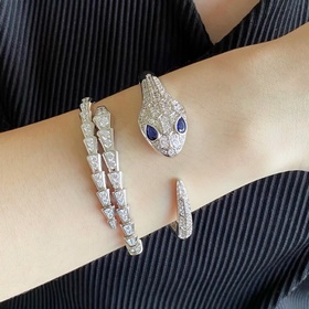 Айкин 2140290 Bulgari высококачественный браслет с открытой змеей