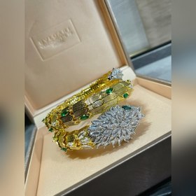 Материал： ажурный металл. Браслет Bulgari с тремя звеньями в форм