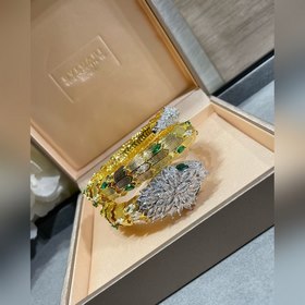 Материал： ажурный металл. Браслет Bulgari с тремя звеньями в форм