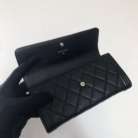 【Высочайшее качество】 [С серийным номером] CHANEL Длинный кошеле