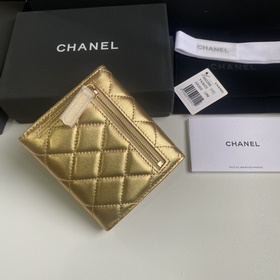 CHANEL Классический короткий кошелек с тремя складками, модель A