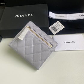 CHANEL Классический короткий кошелек с тремя складками, модель A
