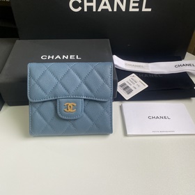 CHANEL Классический короткий кошелек с тремя складками, модель A