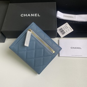CHANEL Классический короткий кошелек с тремя складками, модель A