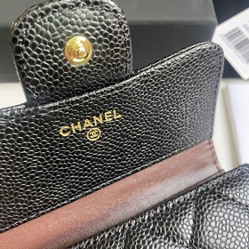 CHANEL Классический короткий кошелек с тремя складками, модель A