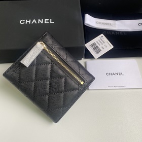 CHANEL Классический короткий кошелек с тремя складками, модель A