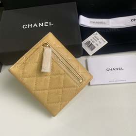 CHANEL Классический короткий кошелек с тремя складками, модель A