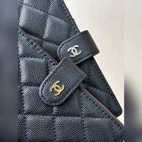 CHANEL 96066 Черный и серебристый Классическая модель с классичес