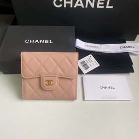 CHANEL Классический короткий кошелек с тремя складками, модель A