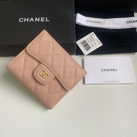 CHANEL Классический короткий кошелек с тремя складками, модель A