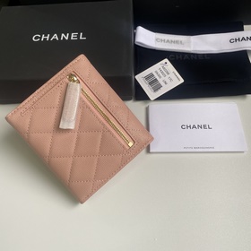 CHANEL Классический короткий кошелек с тремя складками, модель A