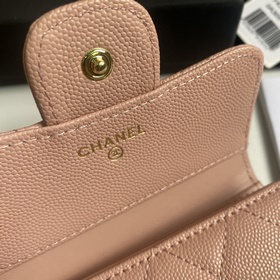CHANEL Классический короткий кошелек с тремя складками, модель A