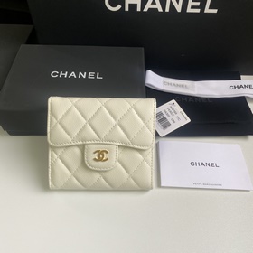 CHANEL Классический короткий кошелек с тремя складками, модель A