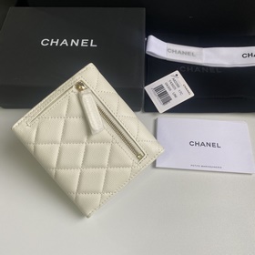 CHANEL Классический короткий кошелек с тремя складками, модель A