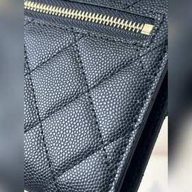 CHANEL 82288 Кожа с узором «икра», верхний слой, четкая текстура,