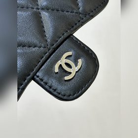 CHANEL 82288 Овечья кожа, черный серебром
