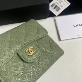 CHANEL Классический короткий кошелек с тремя складками, модель A