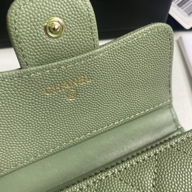 CHANEL Классический короткий кошелек с тремя складками, модель A