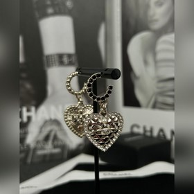 Chanel Серьги с черными бриллиантами в форме ромбов