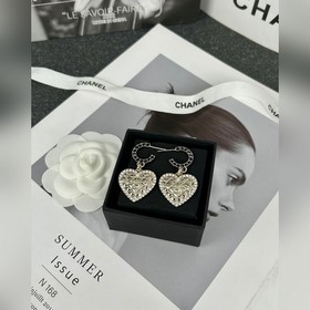 Chanel Серьги с черными бриллиантами в форме ромбов