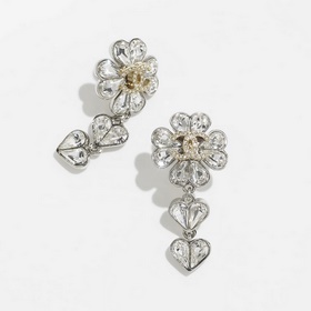 Chanel Серьги с подвесками в форме четырехлистного клевера, украш