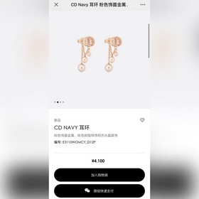 Новинка Серьги-гвоздики Dior Код p105 Новинка Серьги-гвоздики DIO
