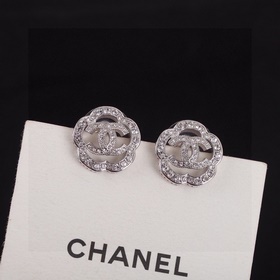 Chanel Камелия Серьги из серебра 925 пробы, высокое качество изго
