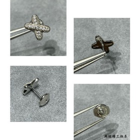 V-образное золотое покрытие 5180180 серьгами-бабочками CHAUMET Pa