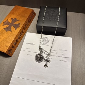 Ожерелье с ретро-брошью Chrome Hearts, последний тренд. Различные