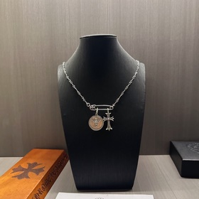 Ожерелье с ретро-брошью Chrome Hearts, последний тренд. Различные