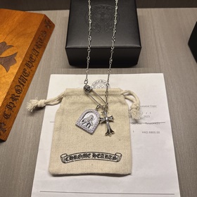 Классическое колье с брошью Chrome Hearts, уникальный дизайн с ра