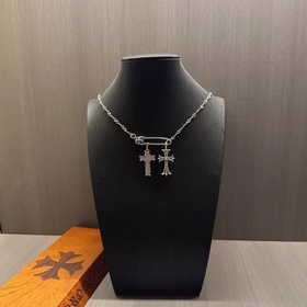 Классическое колье с брошью Chrome Hearts, уникальный дизайн с ра