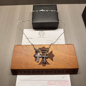 Классическое колье с брошью Chrome Hearts, уникальный дизайн с ра