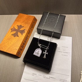 Классическое колье с брошью Chrome Hearts, уникальный дизайн с ра