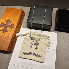 Классическое колье с брошью Chrome Hearts, уникальный дизайн с ра